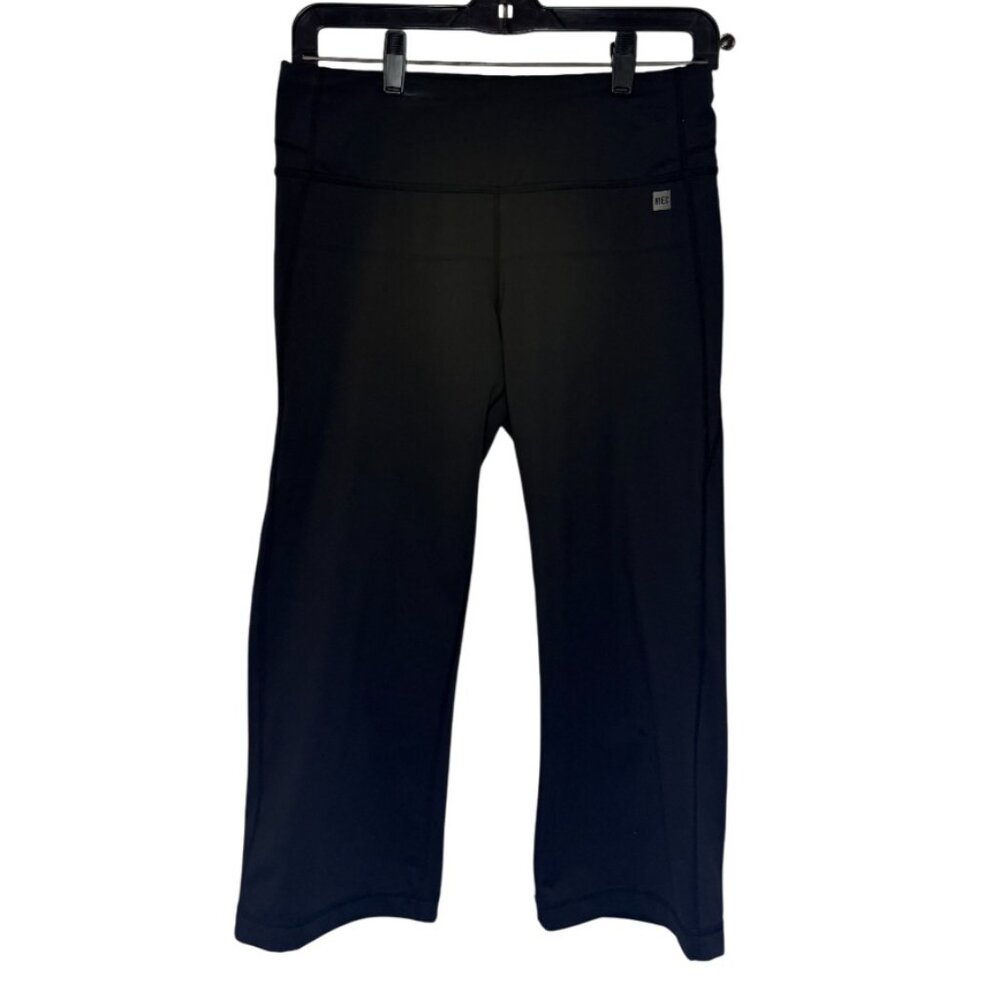 MEC cropped slim fit straight cut pants black women's size M